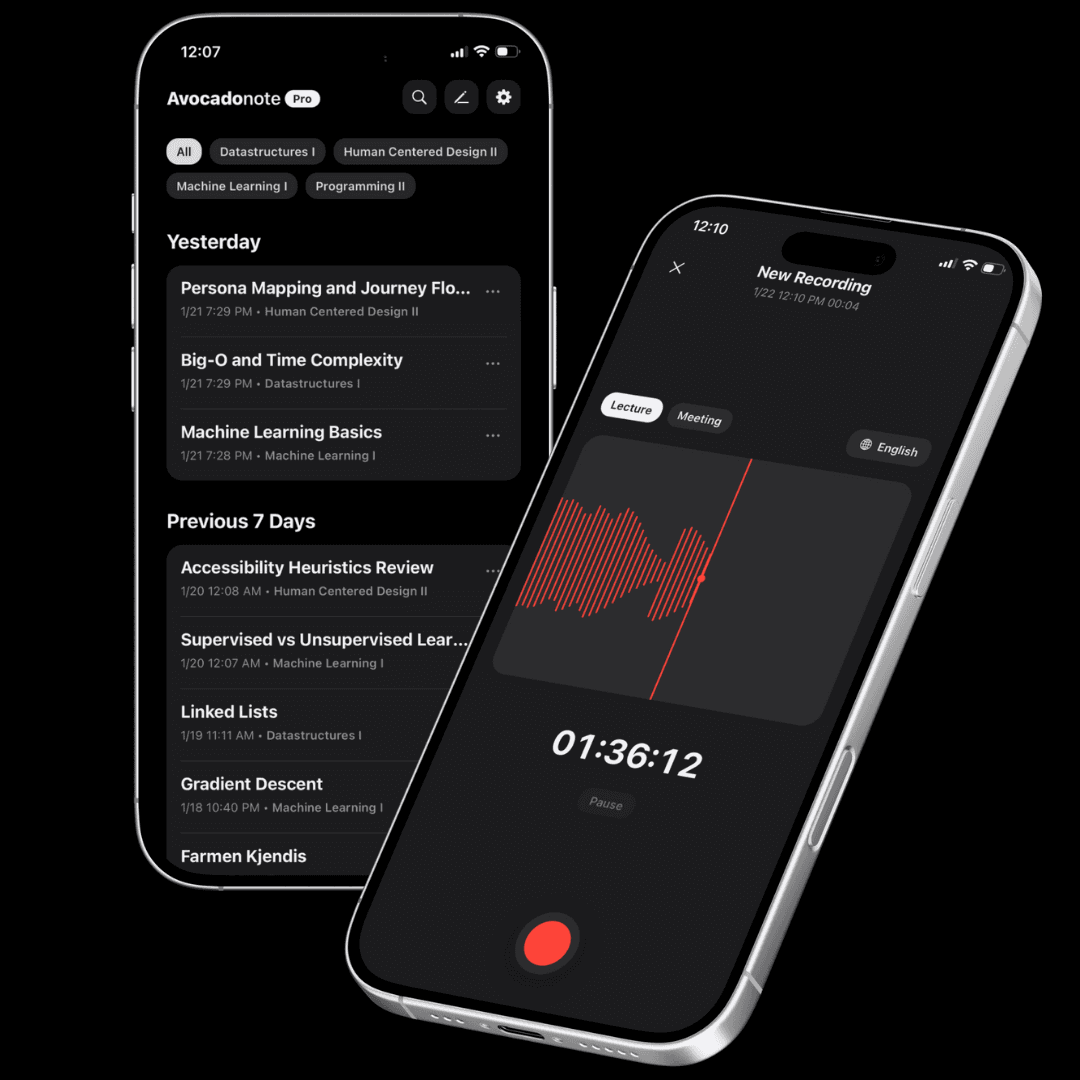 AvocadoNote app preview